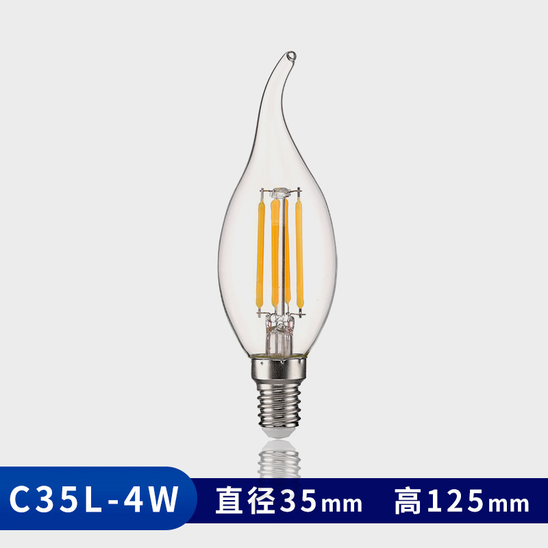 led lamp filament lamp C35 series Edison bulb retro bulb candle lamp led light source