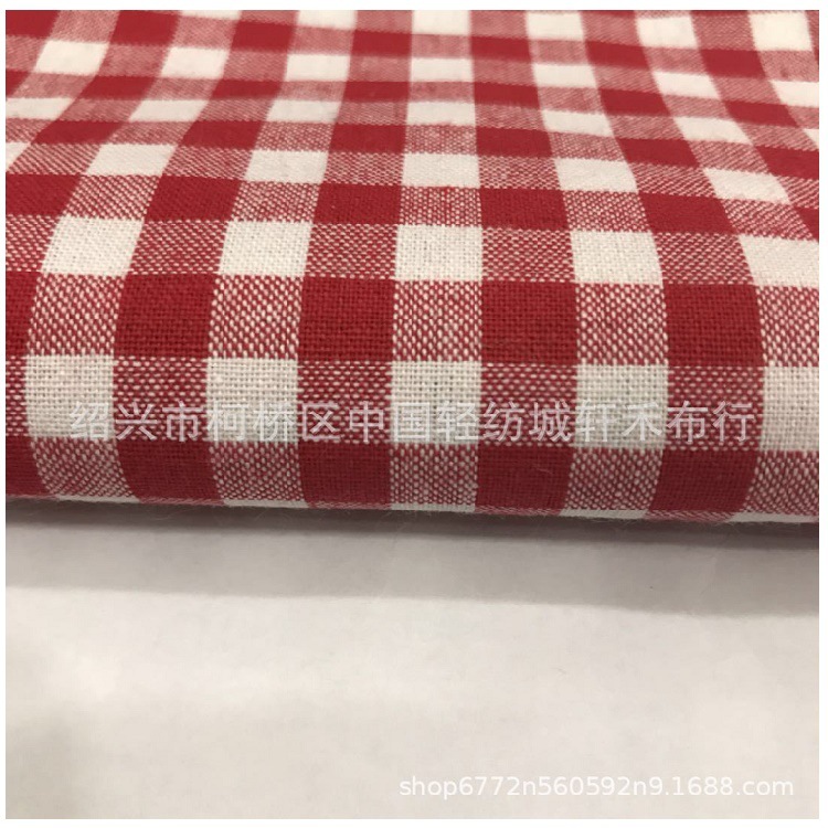 Classic explosive version of polyester cotton yarn-dyed plaid fabric children's clothing men's and women's shirt dress lining pocket cloth stock all the year round