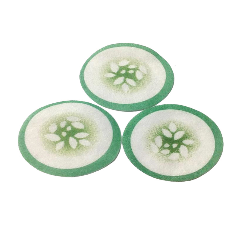 Factory direct non-woven printing cucumber eye mask paper disposable printing cucumber pattern printing eye mask