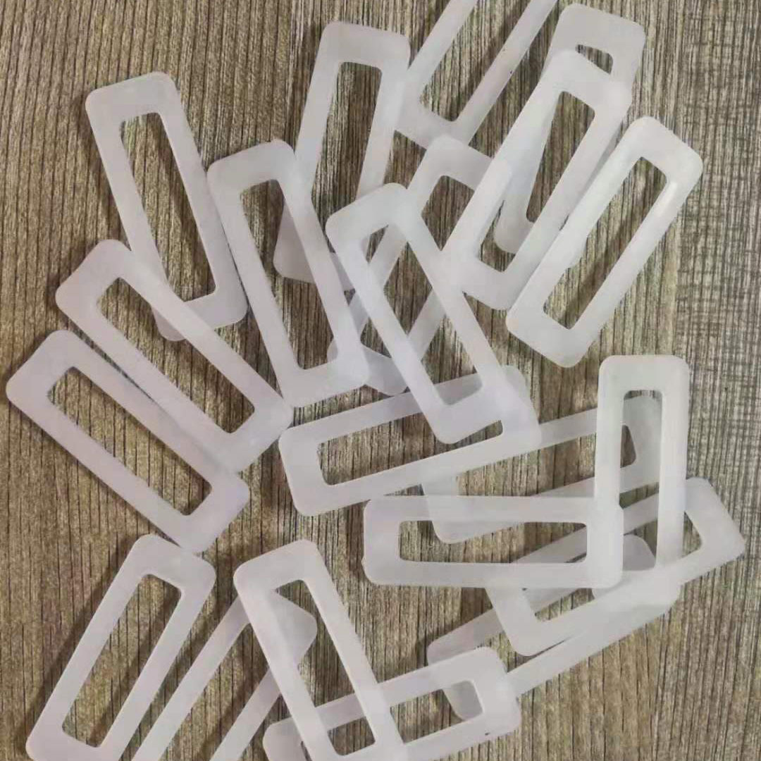 Plastic buckle helmet chin belt fixed 45mm rectangular PE plastic buckle can do color