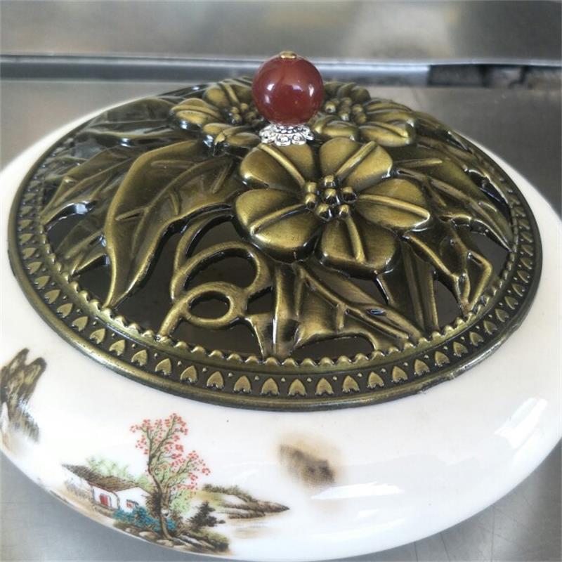 [Large quantity favorably] Incense Burner cover incense burner grid cover auspicious cloud cover spray cover three flowers Dragon Phoenix Incense Road hardware accessories