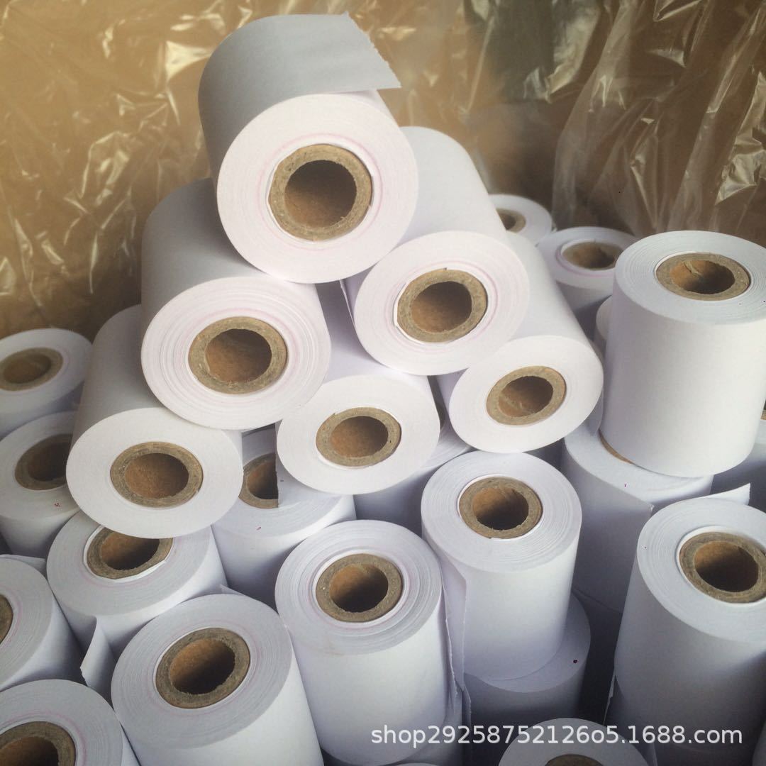 Factory wholesale pure wooden paddle weighing paper 44X40 double adhesive paper weighing cash register paper 44*40 weighing paper printing paper