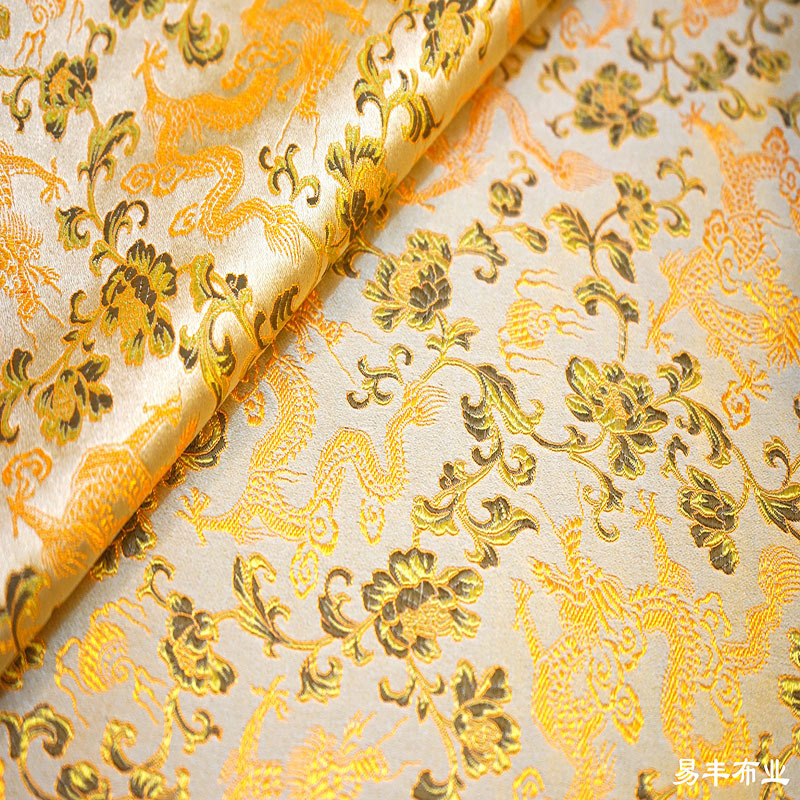 150 Xiaolong Imitation Silk Brocade Silk Fabric Cushion Cloth Antique Tang Suit Hanfu Cheongsam Shroud Cloth