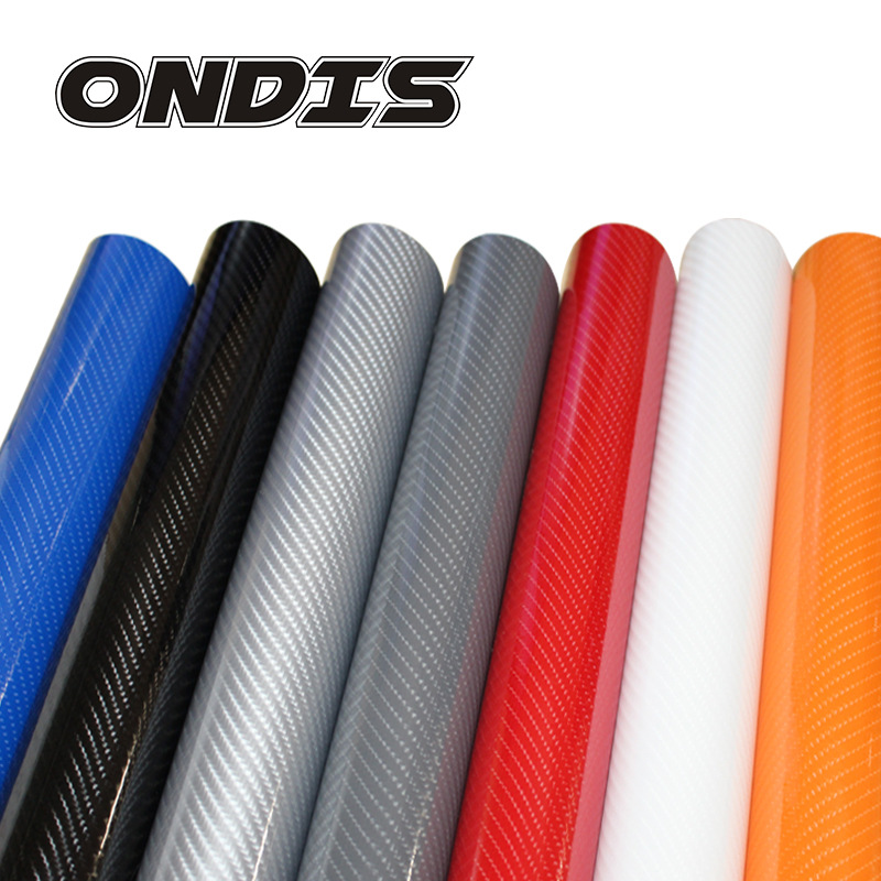 6D углеродное волокно пленка для изменения цвета автомобиля 3D стерео пленка черная наклейка