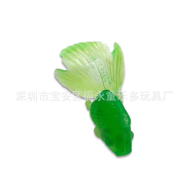 Wholesale Mini Mixed Model Mixed Color Transparent Artificial Small Goldfish Software Kidsren Gashapon Small Toys