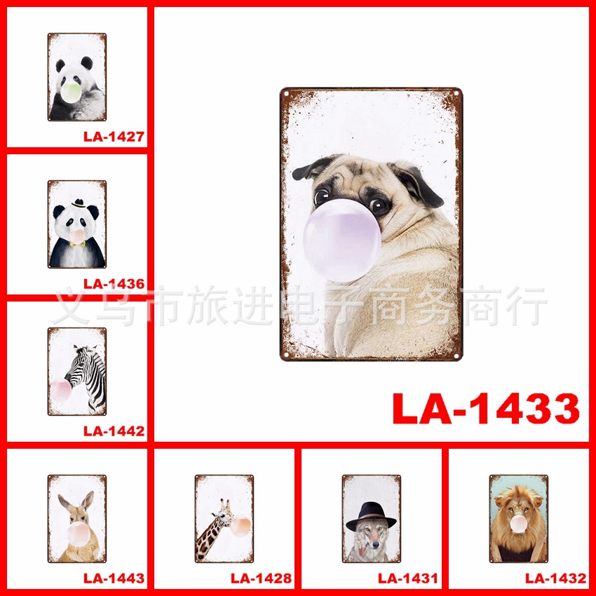 Жестяная картина для зоомагазина, оптовая ретро декорация для бара, клуба, ресторана