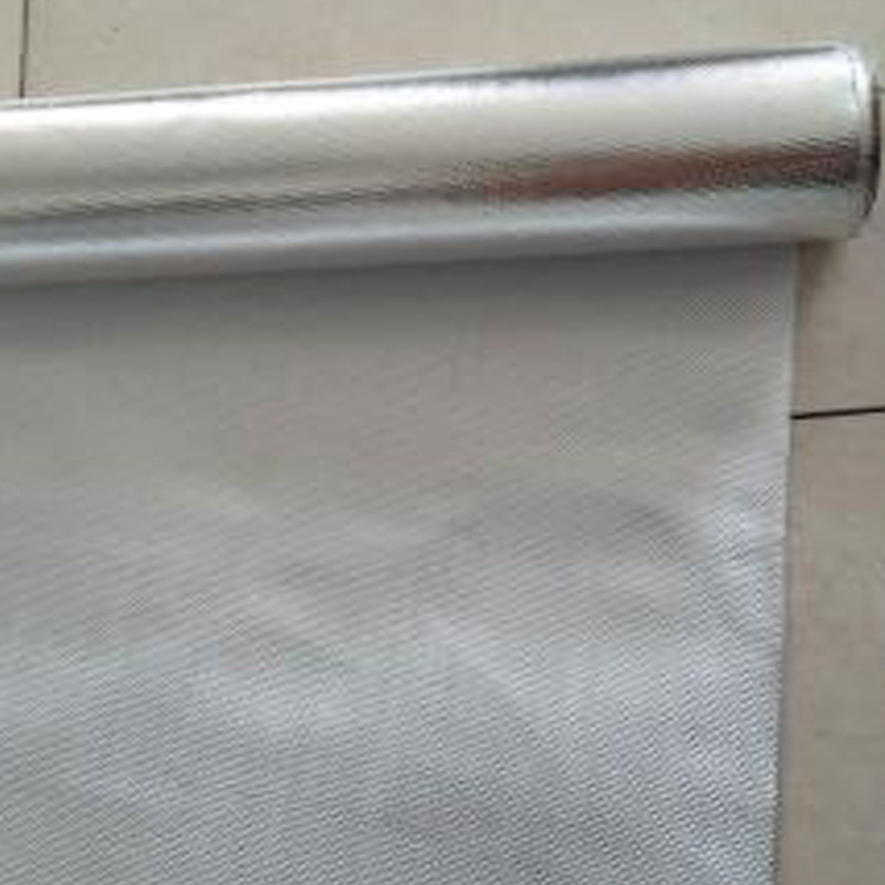 Fiberglass Aluminum Foil Cloth High Temperature Flame Retardant Fireproof Cloth Self-Adhesive Aluminum Foil Fireproof Cloth Glass Fiber Aluminum Foil Cloth Fiberglass Cloth Aluminum Foil