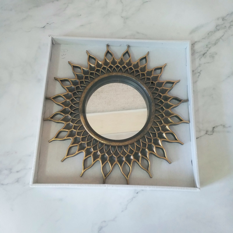 Декоративное зеркало пластиковая рамка серебряная бронзовая винтажная рамка для зеркала товары внешней торговли на Ближнем Востоке