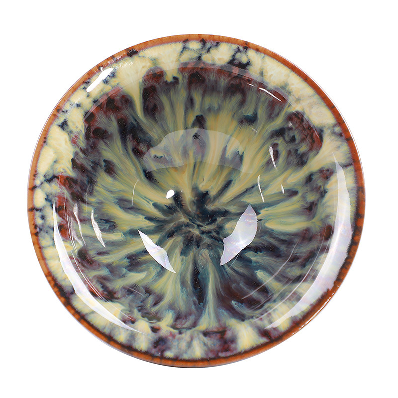 Ceramic Kiln Change Single Cup Built Cup Tianmu Glaze Cup Tea Cup Master Cup Tea Bowl Large Hat Personal Tasting Cup