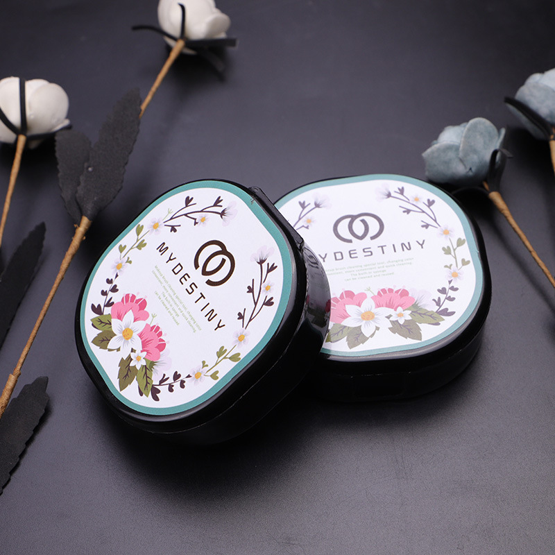 Сponge для чистки кистей для макияжа Cangzhou инструмент коробка для чистки смены цвета, очистка остаточного порошка, сухая чистка для удобной смены цвета