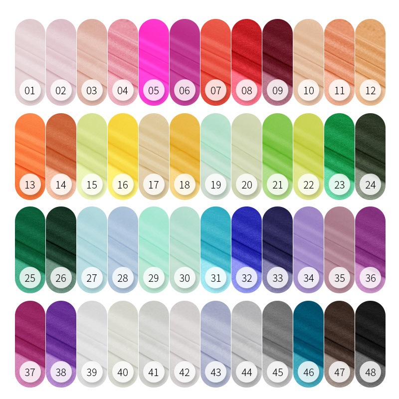 5mm Silk Organza Dress Mulberry Silk Raw Silk Fabric Spot Color Same Day Delivery Crisp