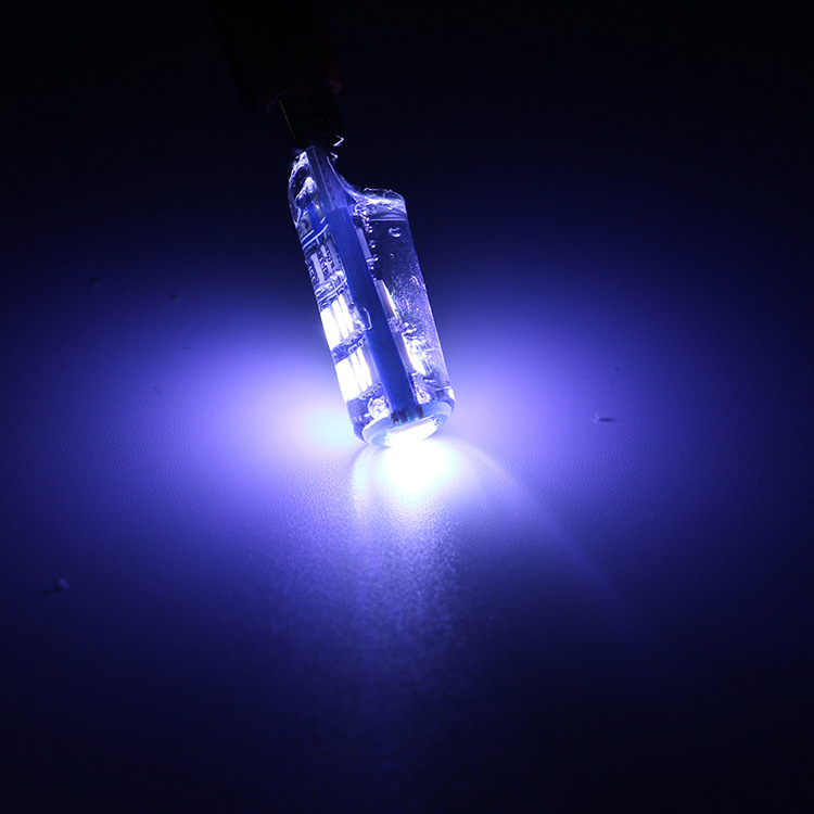 Car LED width indicator light T10 4014 15SMD silicone highlight width indicator light license plate light modified car lights