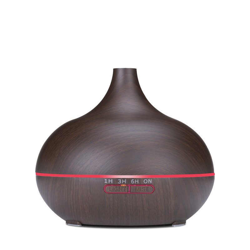 Pointed Mouth Onion Wood Grain Aromatherapy Machine Household Essential Oil Ultrasonic Colorful 550ml Humidifier Manufacturer