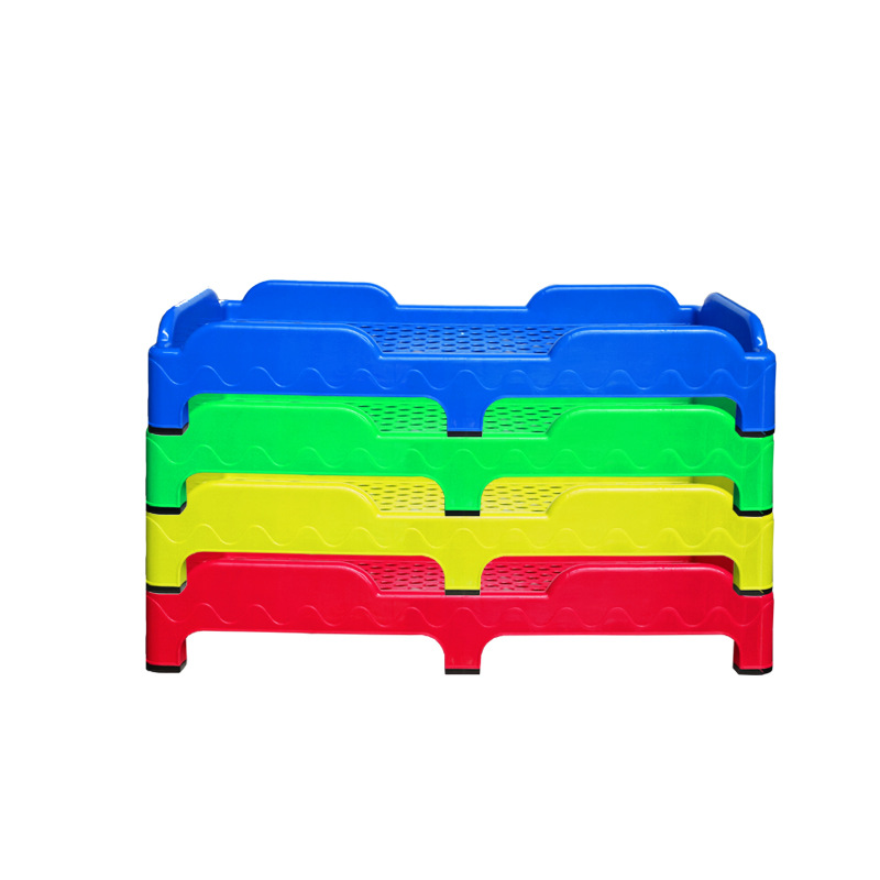 Baby's Nap Bed Kindergarten Plastic Bed Children's Plastic Overlay Bed Student Bed Managed Bed