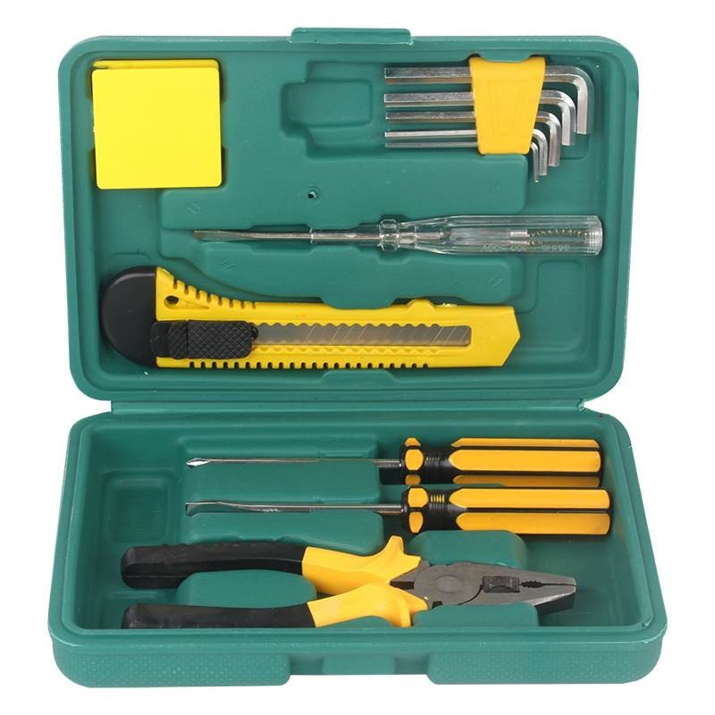 Practical car household toolbox set 8-piece 9-piece 12-piece 16-piece vice wrench screwdriver combination