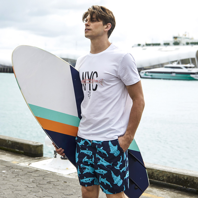 Gai Lang Couple's Beach Pants Men's Quick-drying Loose Large Size Casual Shorts Seaside Vacation Pants Women's Hot Spring Shorts