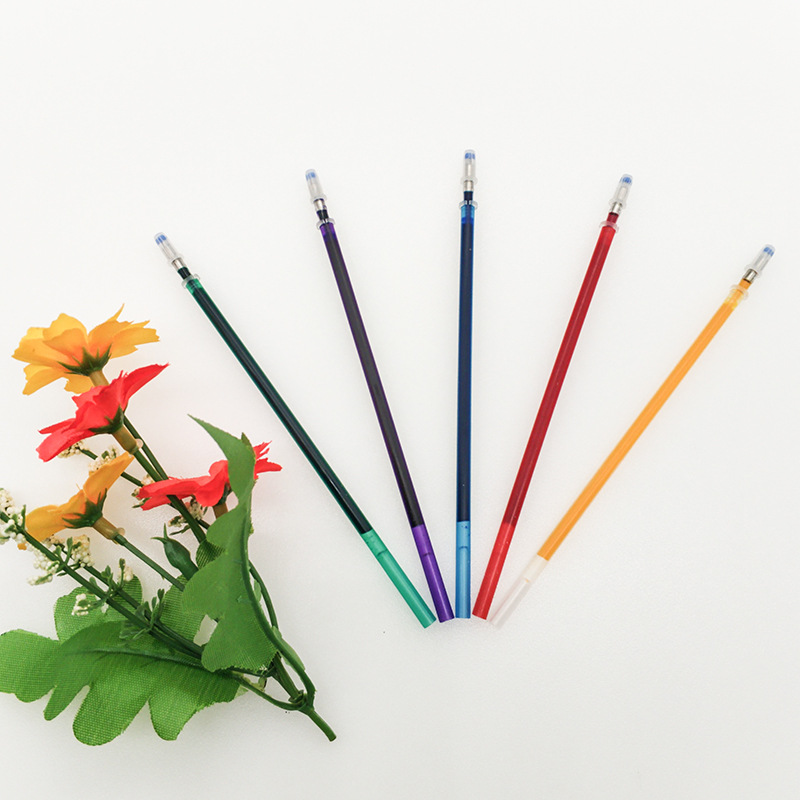 Cross-Stitch Water-Soluble Pen Refills for Dotting and Drawing Grid Lines, 5 Colors, Water-Erasable Drawing Line, 0.7mm, Five-Color Water-Soluble Pen Refills for Crafts