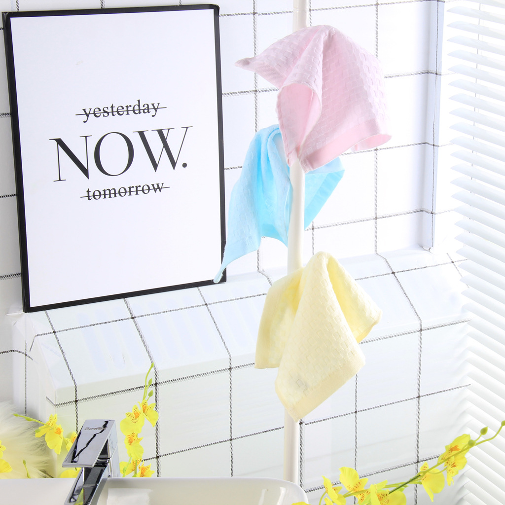 Cotton square towel color grid gauze small towel baby gauze saliva towel kindergarten handkerchief towel wholesale