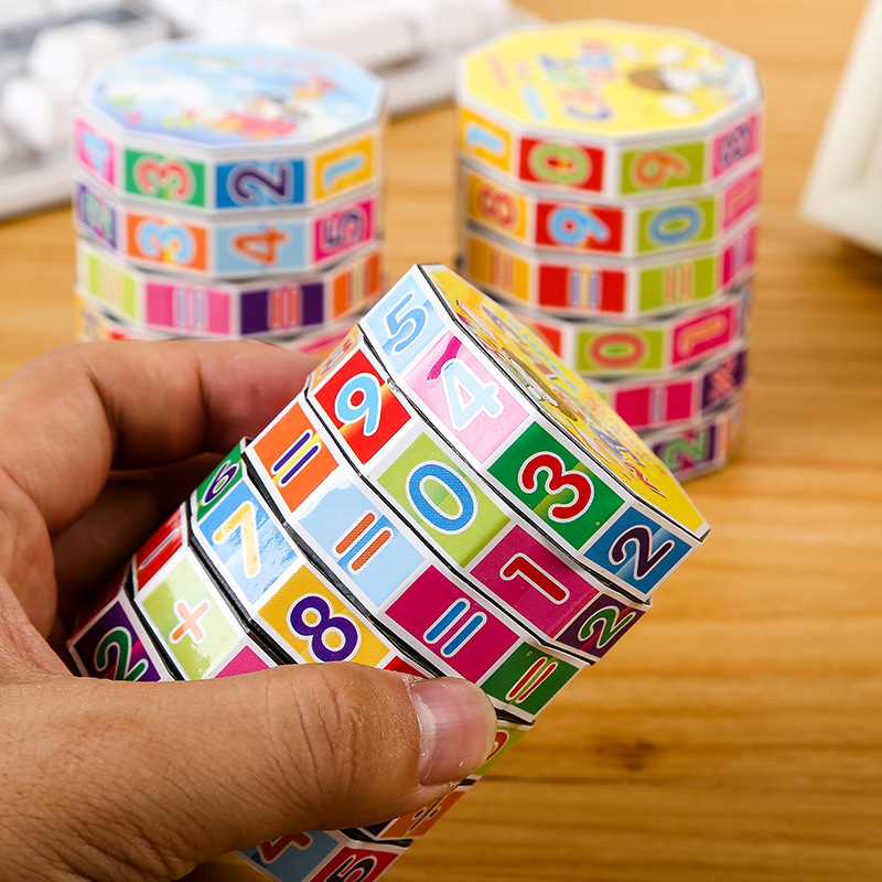 Детский Цифровой Кубик Образовательная Игрушка Цилиндрический Кубик Цилиндрический Пластиковый Кубик Сканировать Код Подарок