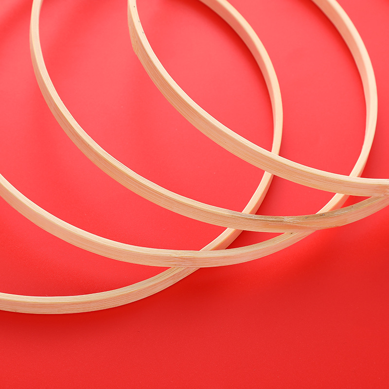 Factory direct dream catcher bamboo ring lantern cross embroidery shed tools round bamboo embroidery ring frame manual disc