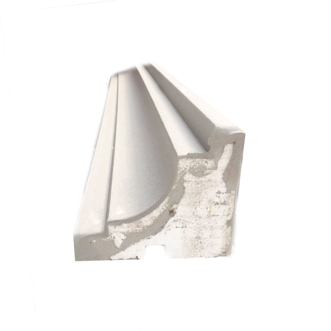 Foshan Manufacturer Eps Lines House Exterior Wall Shape Eps Decoration Grc Window Set Eaves Mouth Foam Line Waistline