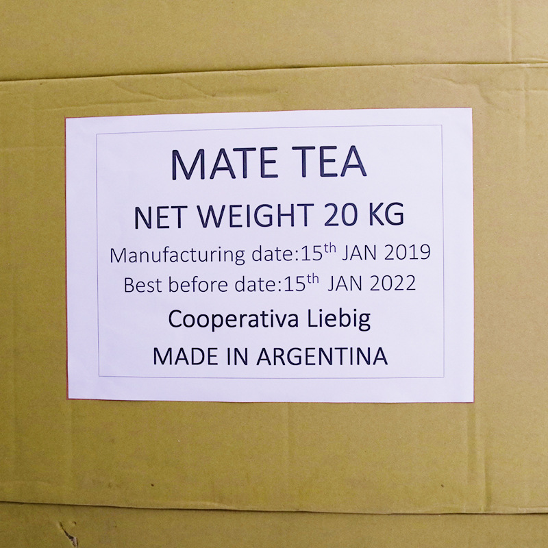 New goods no stem Ma Dai tea raw materials authentic Argentina original packaging imported Ma Dai tea 20KG/YERBA MATE