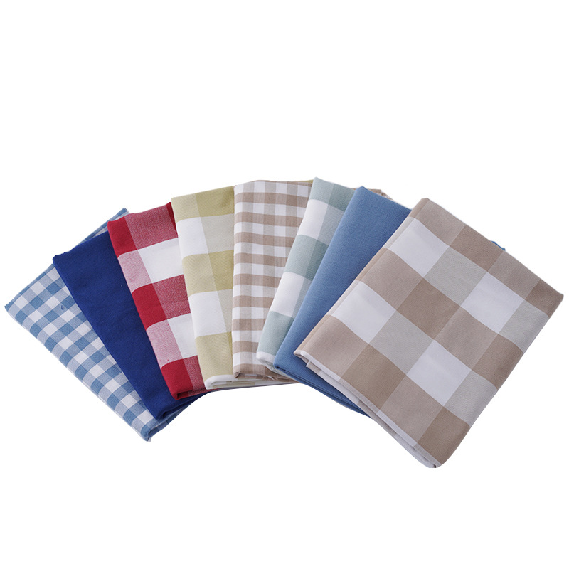 Imitation Cotton and Linen Plaid Fabric Tablecloth Cushion Jacquard Fabric Sofa Plaid Fabric Imitation Linen Pillow Fabric