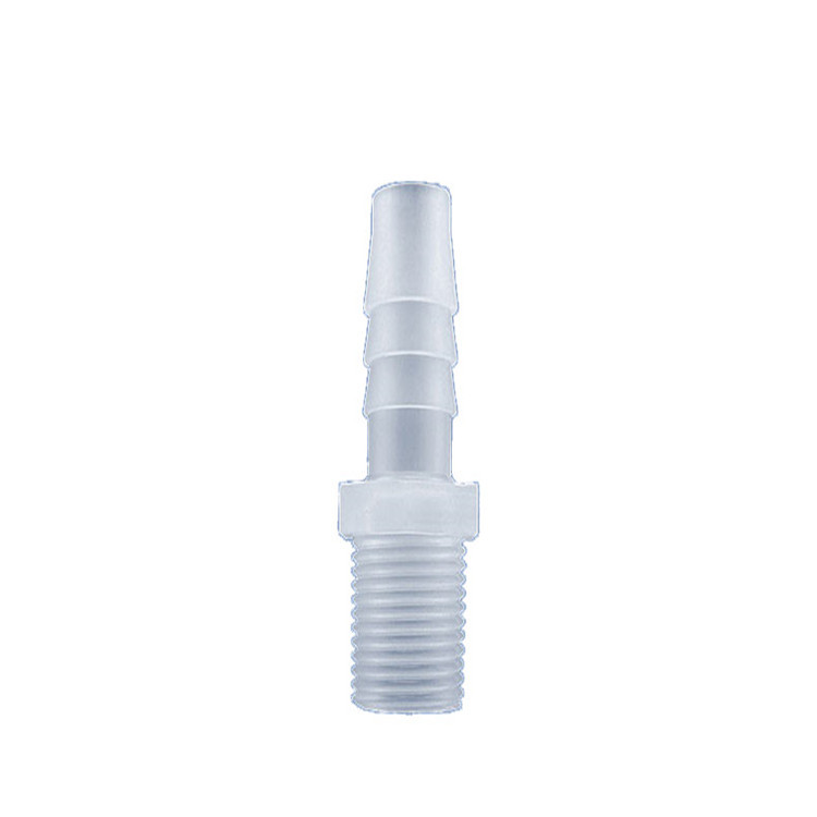 Barbed Pp1/2/3/4 Inch Male Threaded Connector Barbed Hose Connector for Connecting Water Pipes with British Standard Male Thread Straight-Through