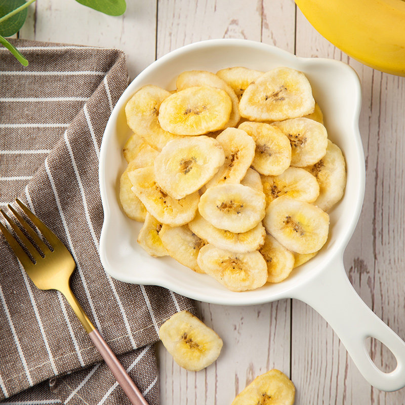 Qianfan banana slices 128 g/bag dried fruit baked dried banana snacks dormitory time-consuming snacks
