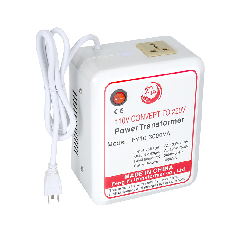 Transformer 110V to 220V Power Voltage Converter 3000W for Domestic Appliances, High-Efficiency and Energy-Saving High Voltage