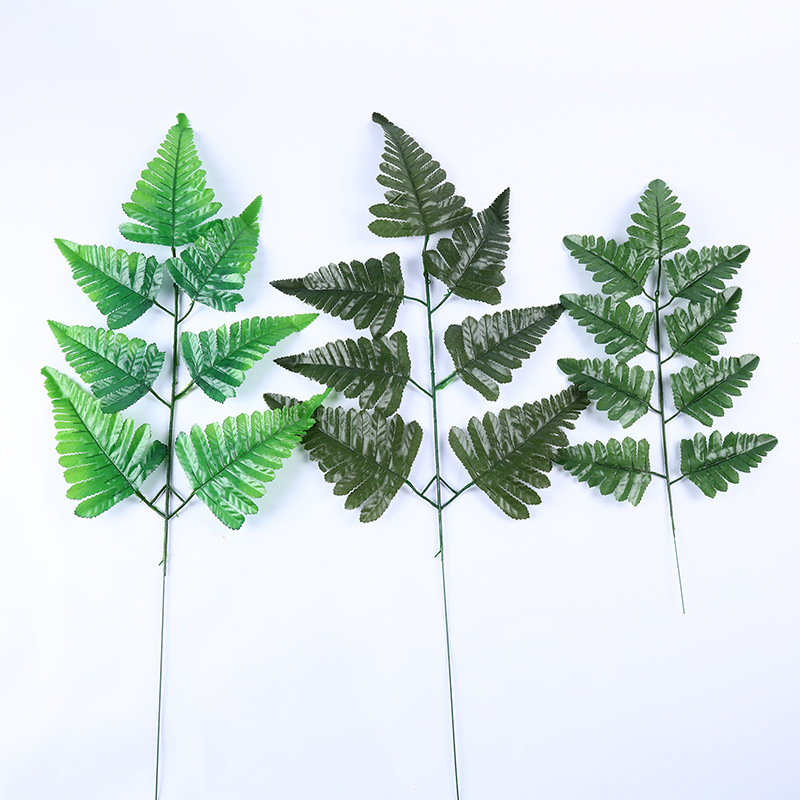Симулированные персидские листья Искусственные 7-лопастные персидские листья Зеленые растительные аксессуары для цветочных композиций Симулированные листья Свадебный декор