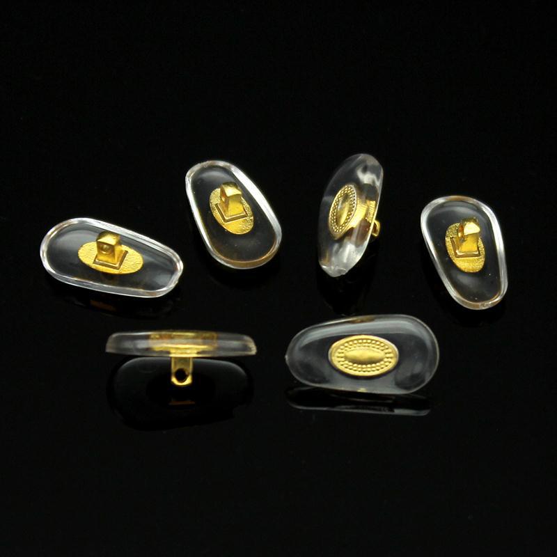 Aluminum Core Glasses Nose Pads Non-Slip Nose Pad Accessories Metal Core Lock Pvc Stipules Silver Gold Wholesale Discount Leaves