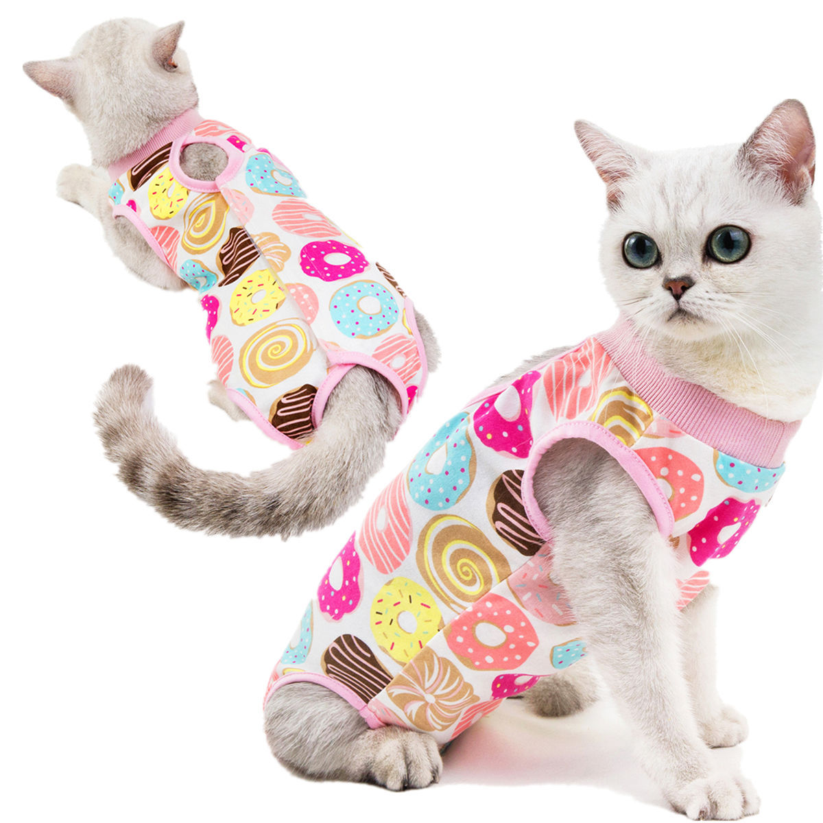 Cat sterilization clothing cat postpartum clothes spring and summer cat surgical clothing anti-licking weaning clothing four-leg homewear