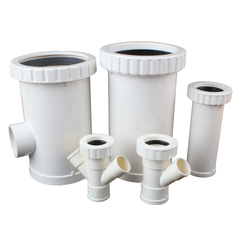 Pvc Expansion Joint Drainage Pipe Extension Expansion Angled Three-Way Four-Way Direct Quick Repair Joint Accessories Corrosion-Resistant