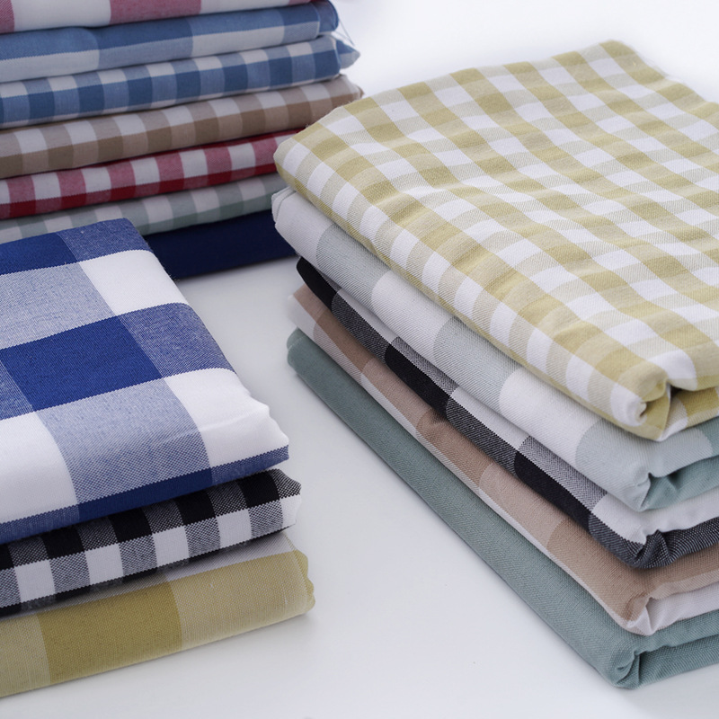 Imitation Cotton and Linen Plaid Fabric Tablecloth Cushion Jacquard Fabric Sofa Plaid Fabric Imitation Linen Pillow Fabric