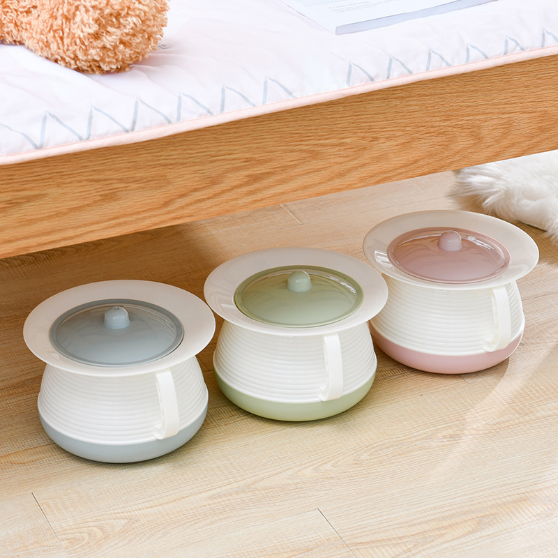 Zuocheng Supplies Plastic Baby Potty Spittoon Thickeneded with Handle and Cover Baby Urinal Spittoon for the Elderly