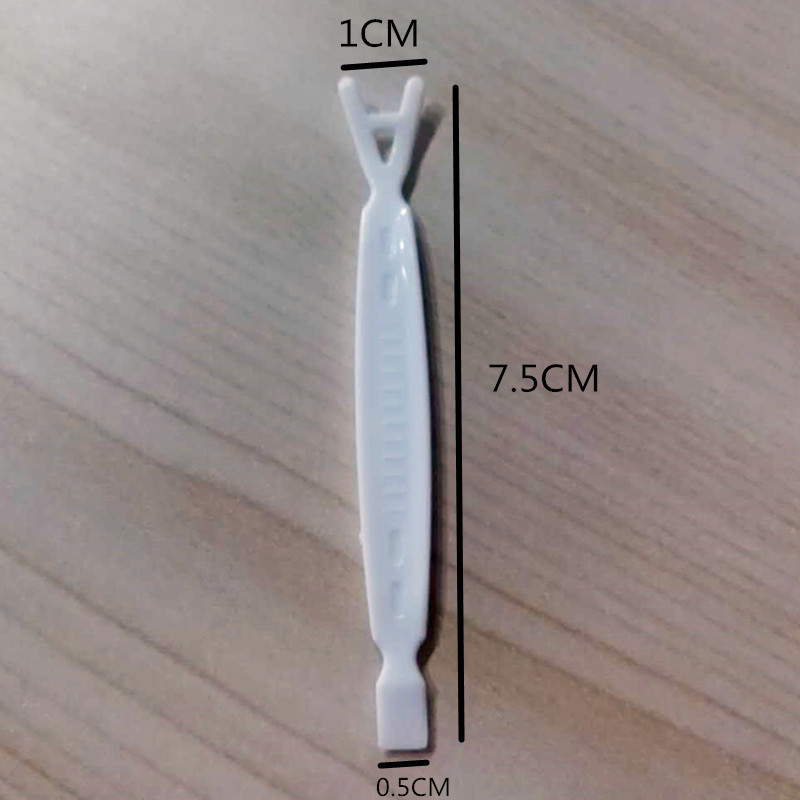 Double Eyelid Sticker Auxiliary Tool Tweezers Y Fork Double Eyelid Auxiliary Fork White Plastic PP Non-slip Mask Clip