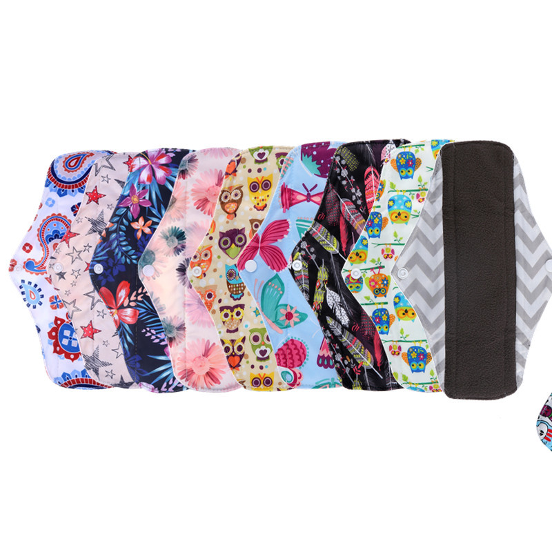 Direct Selling Sanitary Pads Bamboo Fiber Washable Waterproof Sanitary Napkins Washable Bamboo Charcoal Sanitary Pads Postpartum Bamboo Charcoal Antibacterial