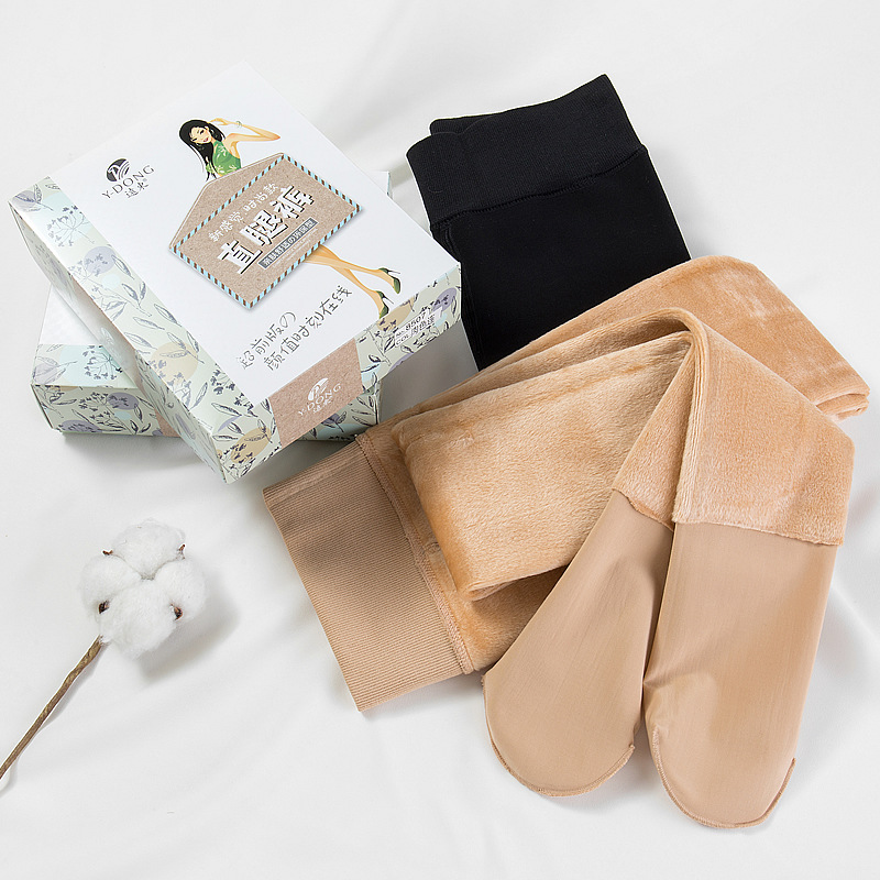 Теплые однослойные колготки из бархата Far East 8506, утолщенные, легкие леггинсы