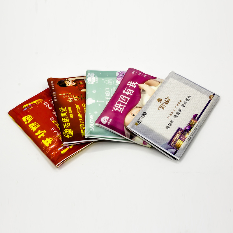 Advertising tissue custom printed logo napkin promotion hotel wallet purse promotion promotion custom pouch
