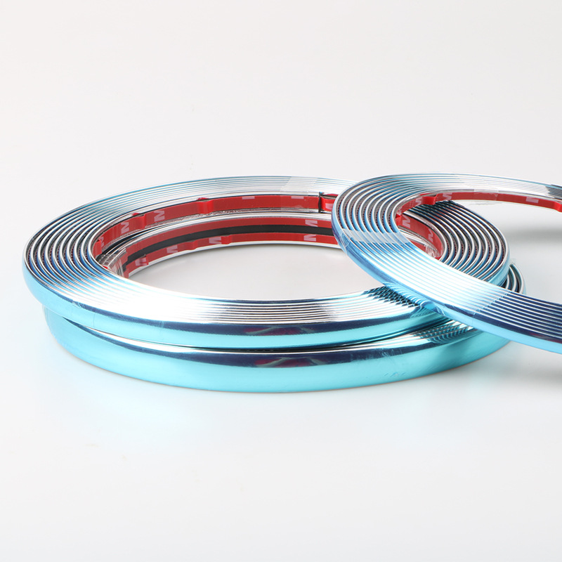 Car Decorative Strip, Bright Strip, Window Universal Electroplated Bumper, Anti-Scratch, Chrome-Plated, Anti-Collision Exterior Door Edge Strip