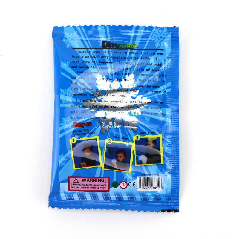 Bag of Artificial Snow Water Turns into Snow, Adds Water and Expands, Fake Snow, Snowflakes Are Not Irritable, Christmas Wood Snow Powder for Kidsren