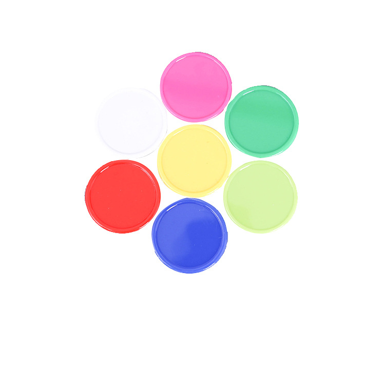 25/30/37mm plastic coin integral coin factory direct printable logo multi-color PS wafer