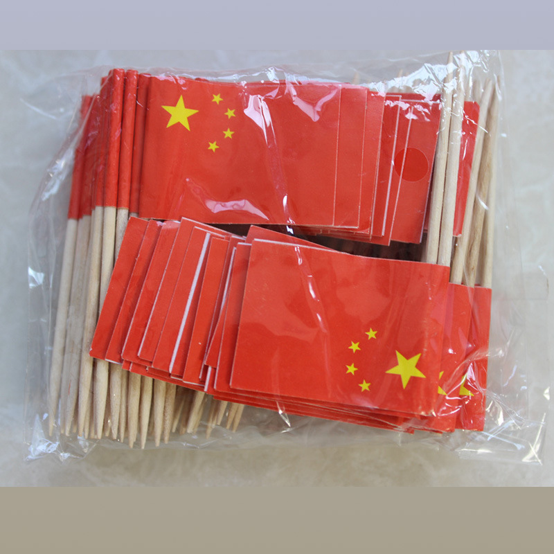 Qatar World Cup 32 strong toothpick flag Russia Spain France Germany Australia China US flag