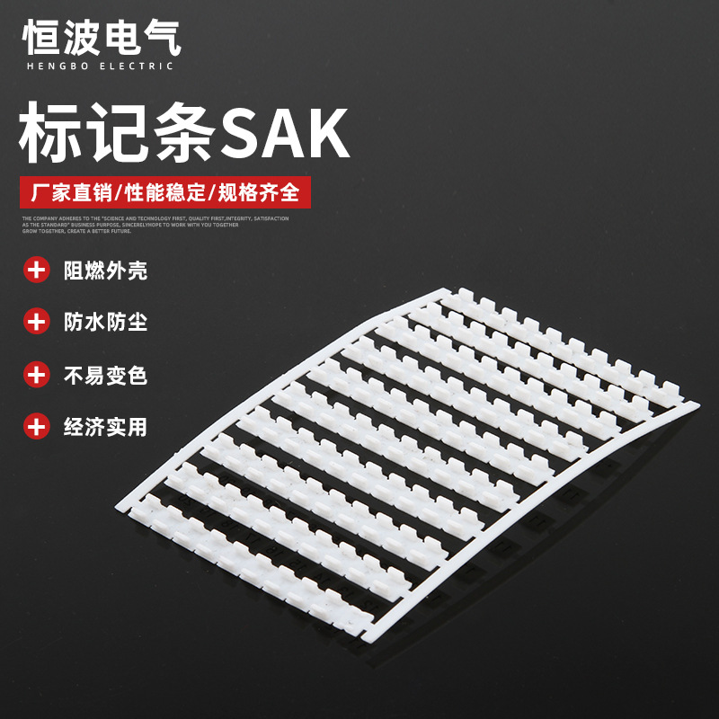 Manufacturer Supplies Marking Strips Sak Digital Number Terminal Marking Strips Sak Series Terminal Accessories