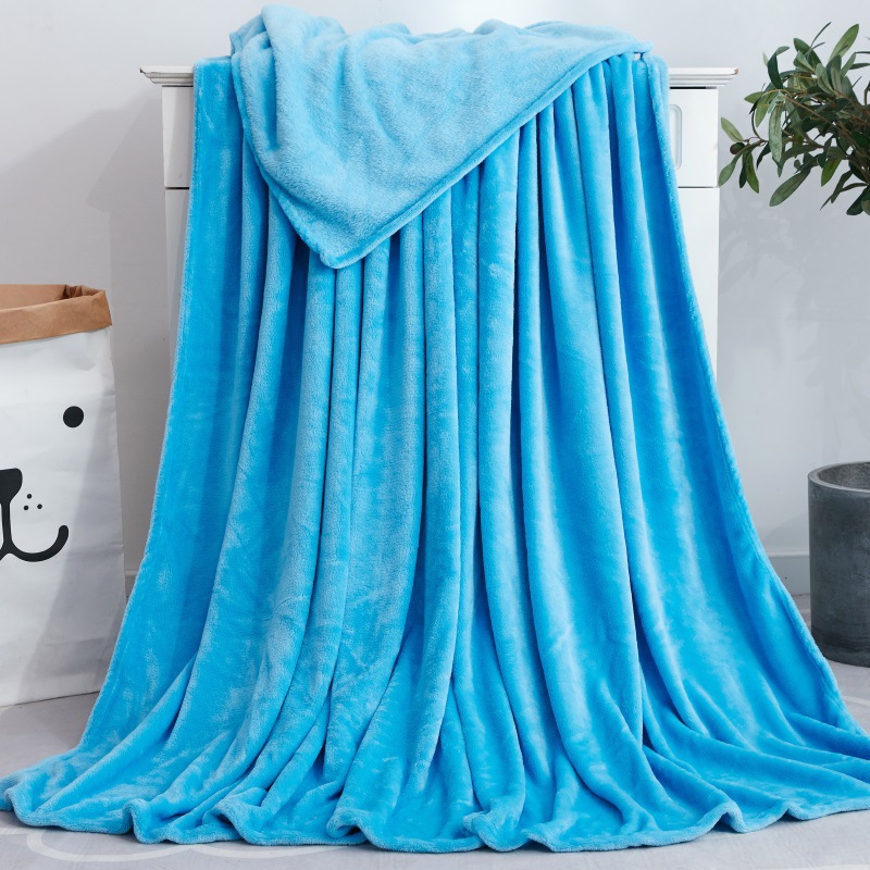Processing and Customizing Coral Velvet Blankets, Farai Velvet Blankets, Custom Plain Pure Color Blankets, Spring, Autumn and Winter Warm Cross-Border Blankets