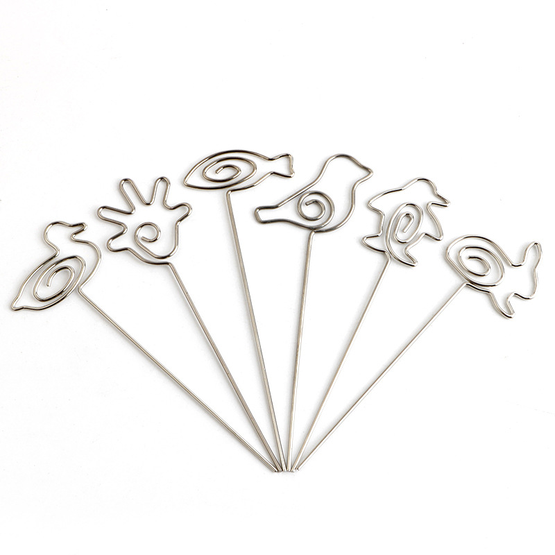 [Factory Direct] DIY handmade clay cartoon note clip wire insert color clay soft Pottery handmade accessories