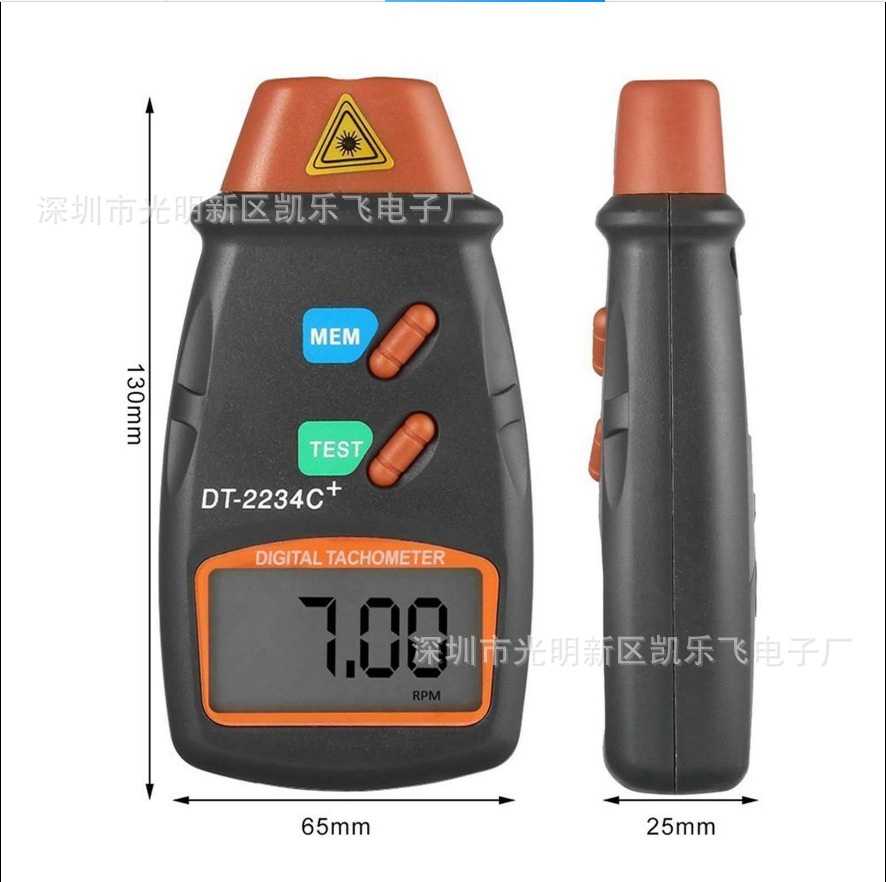 Цифровой лазерный тахометр Dt2234 C+ мини лазерный тахометр бесконтактный спидометр