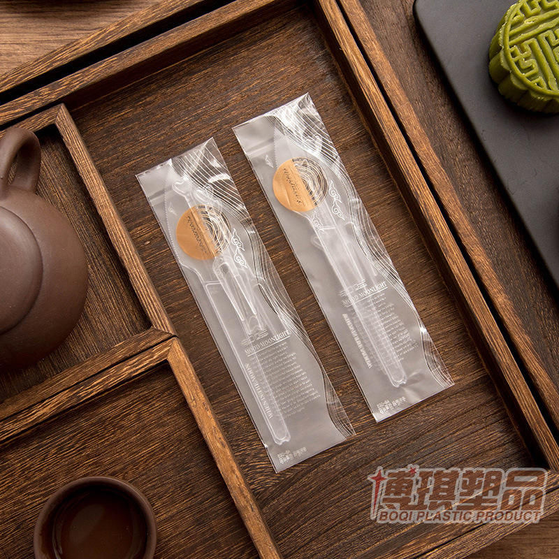 Moon cake knife and fork disposable set high-grade tableware plastic cake moon cake fork 1 knife 4 Fork