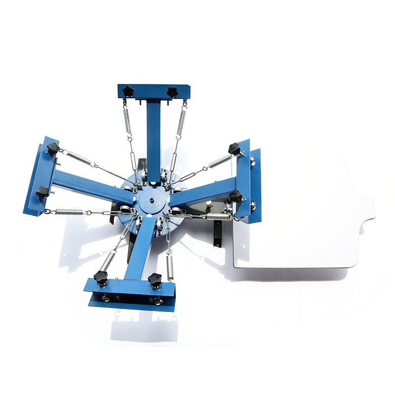FacTory DirecT Manual Screen PrinTing Machine T-shirT Four-color PrinTing Machine FlaT PlaTe 4 Color 1 PosiTion Silk Screen PrinTing Machine EquipmenT